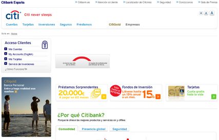 Citibank - Página nueva