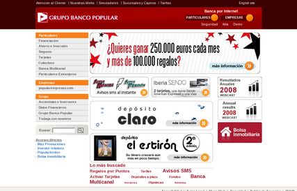 Banco Popular - Web Vieja