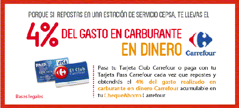 Descuento en Cepsa por Carrefour