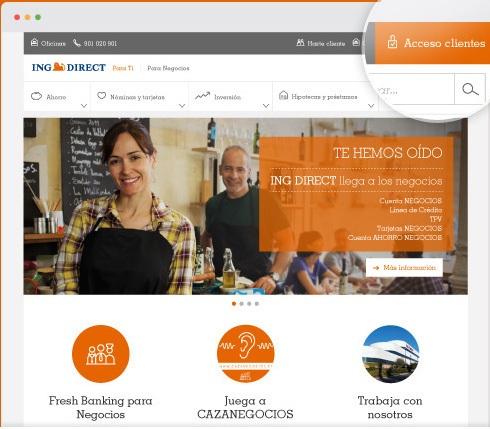 Nueva página de ING Direct